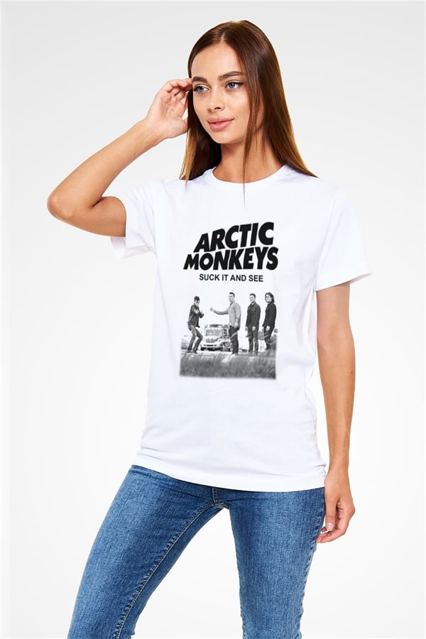 Arctic Monkeys White Unisex T-Shirt