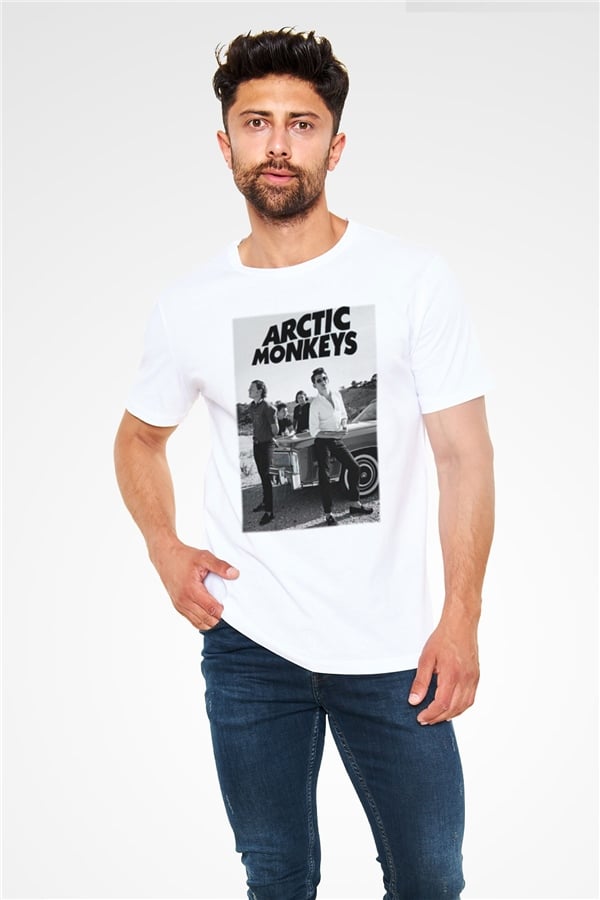 Arctic Monkeys White Unisex T-Shirt
