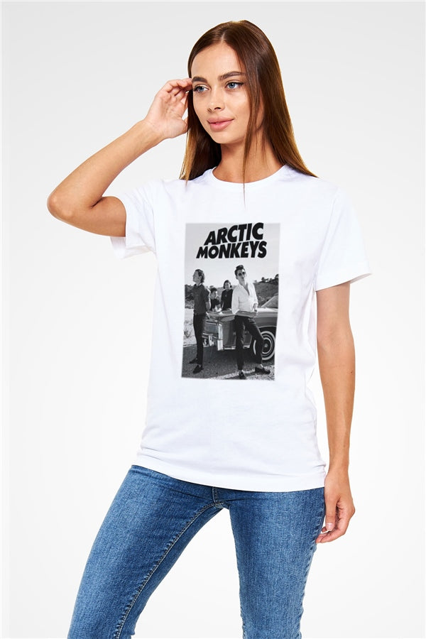 Arctic Monkeys White Unisex T-Shirt
