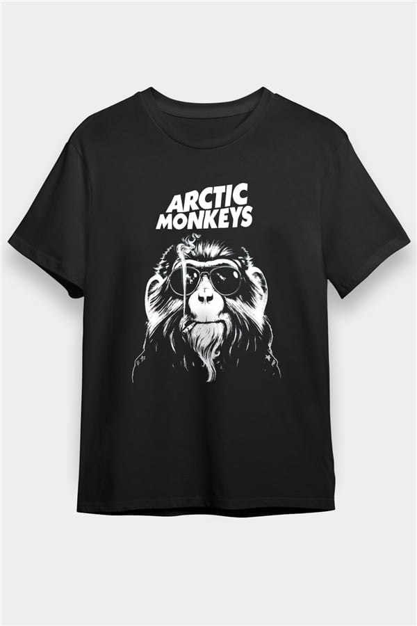 Arctic Monkeys Sunglasses Monkey Black Unisex T-Shirt