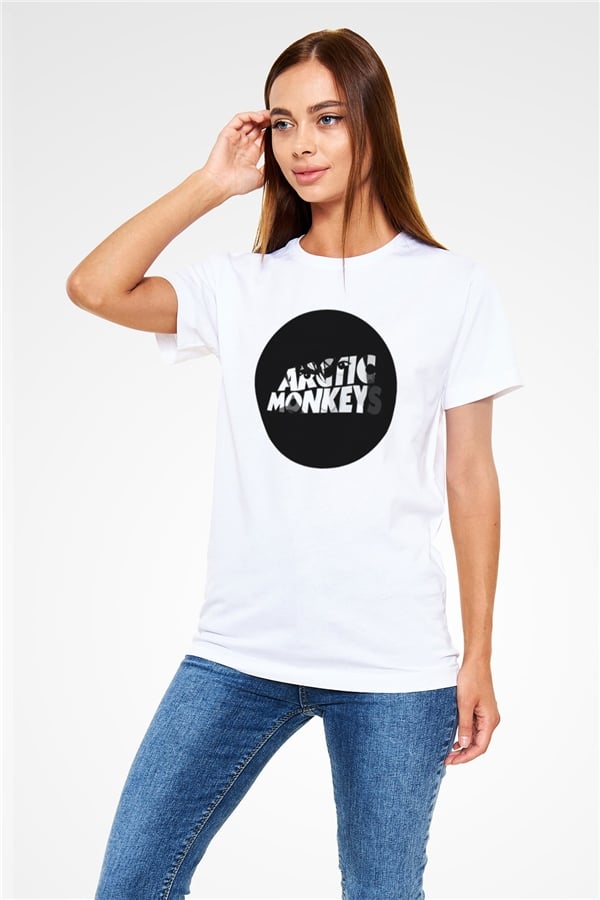 Arctic Monkeys Logo White Unisex T-Shirt