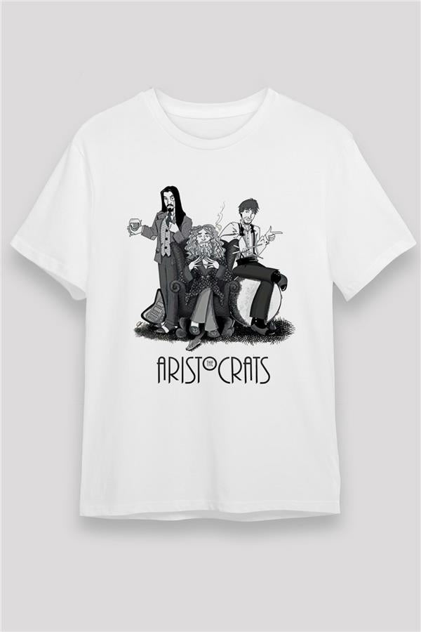 Aristocrats Printed Unisex White T-Shirt