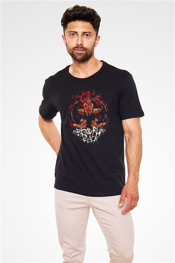 As Blood Runs Black Printed Unisex Black T-Shirt