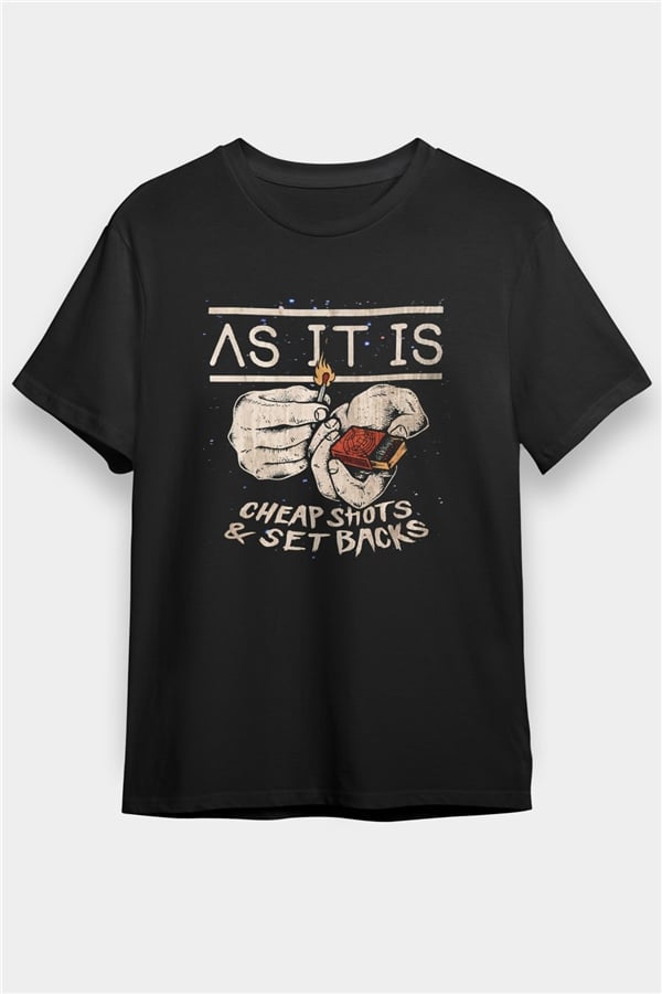 As It Is Black Unisex T-Shirt