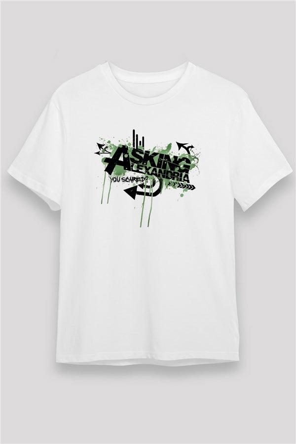 Asking Alexandria White Unisex T-Shirt