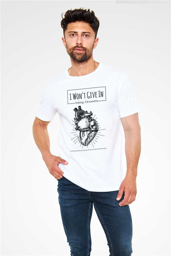 Asking Alexandria White Unisex T-Shirt