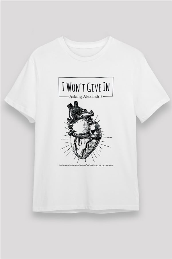 Asking Alexandria White Unisex T-Shirt