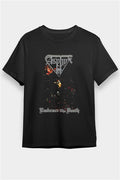 Asphyx Printed Unisex Black T-Shirt