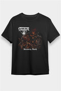 Asphyx Printed Unisex Black T-Shirt