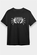 Asphyx Printed Unisex Black T-Shirt
