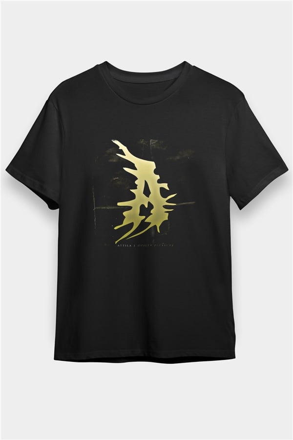 Attila Graphic Unisex Black T-Shirt