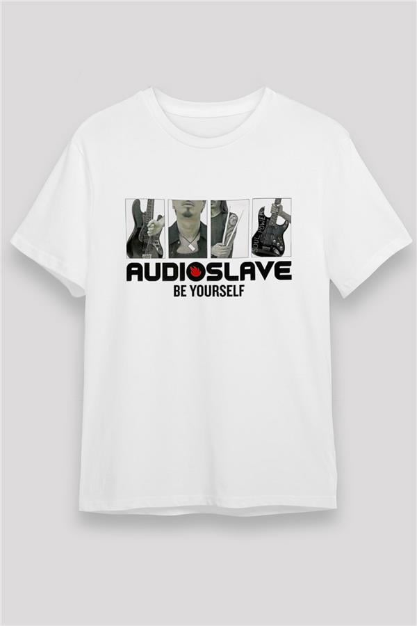 Audioslave Printed Unisex White T-Shirt