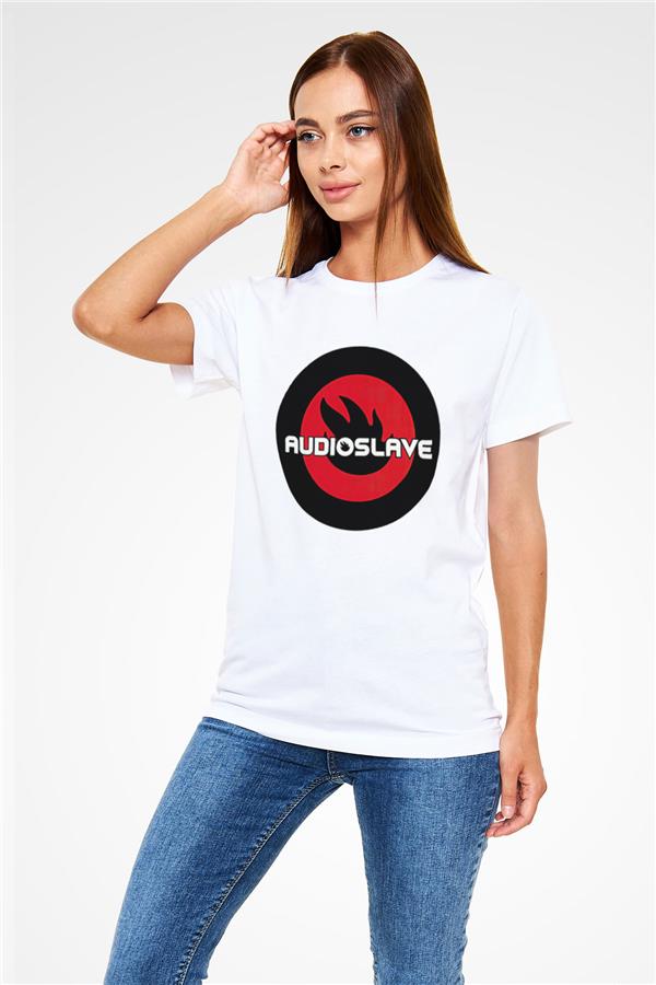 Audioslave Printed Unisex White T-Shirt