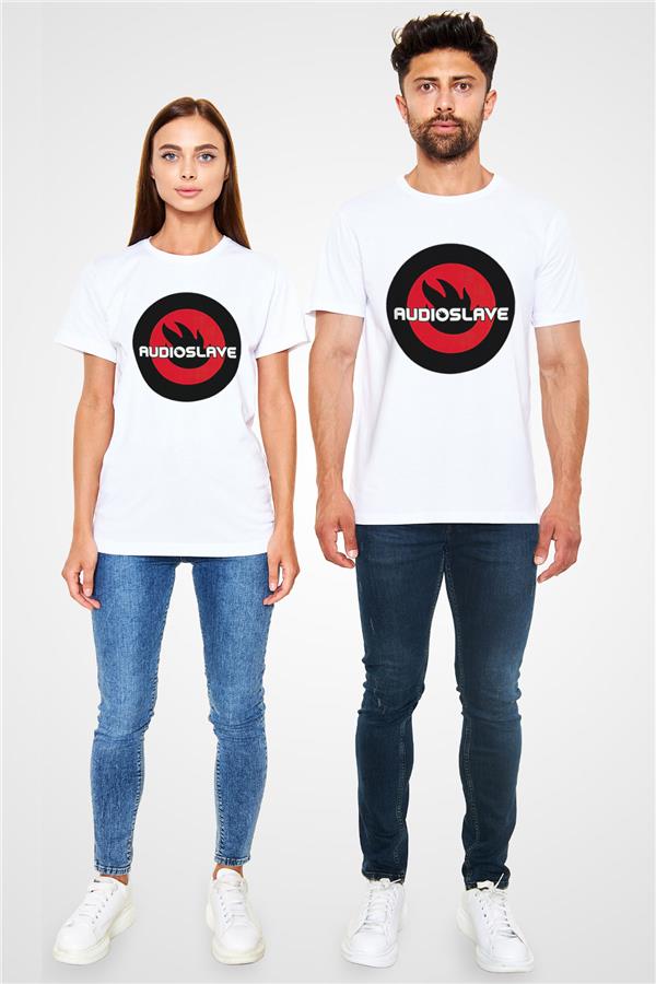 Audioslave Printed Unisex White T-Shirt