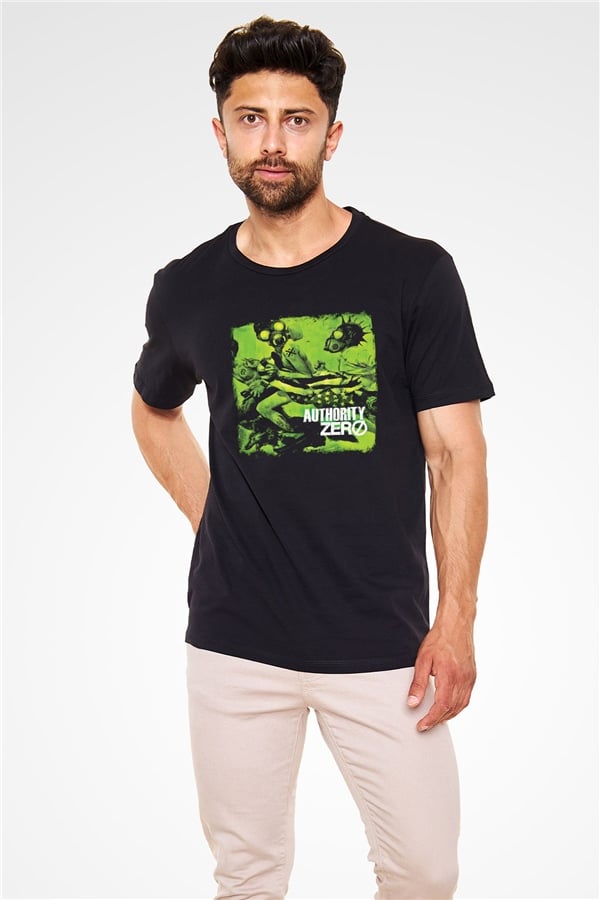 Authority Zero Printed Unisex Black T-Shirt
