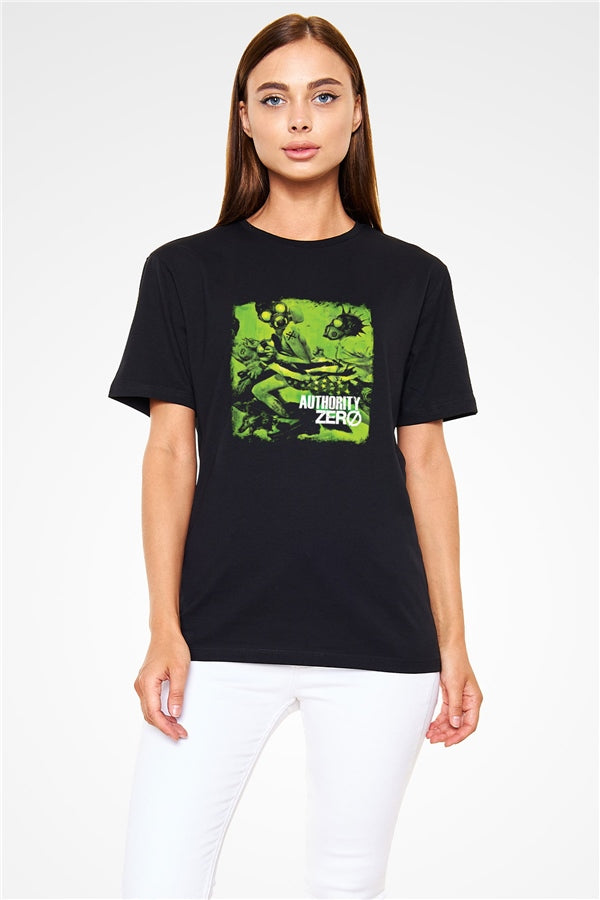 Authority Zero Printed Unisex Black T-Shirt