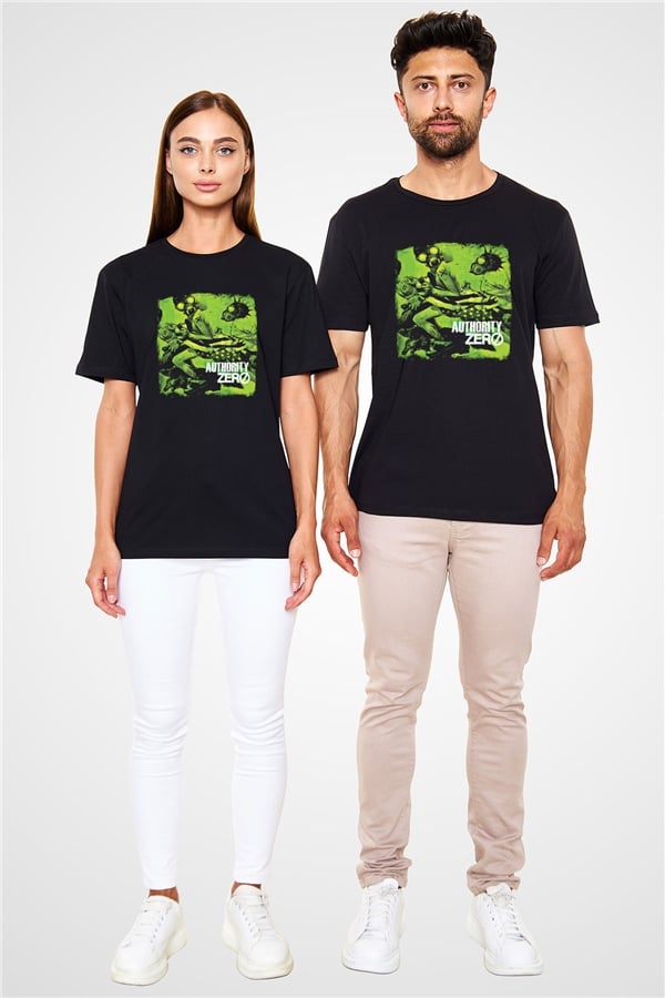 Authority Zero Printed Unisex Black T-Shirt