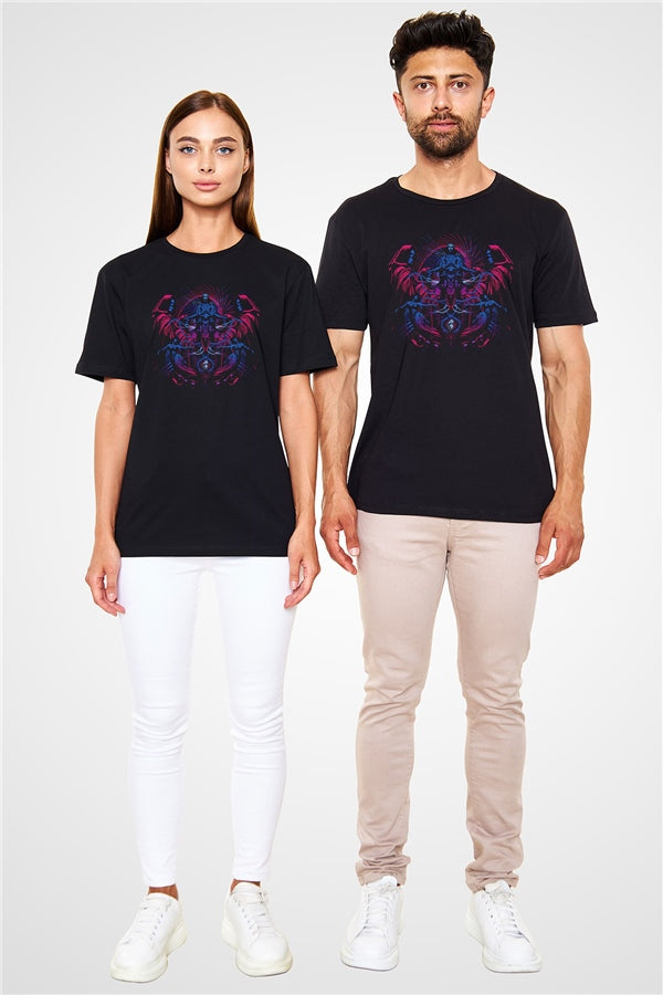 Azarath Printed Unisex Black T-Shirt