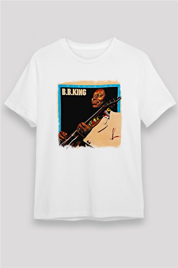 B.B. King Printed Unisex White T-Shirt