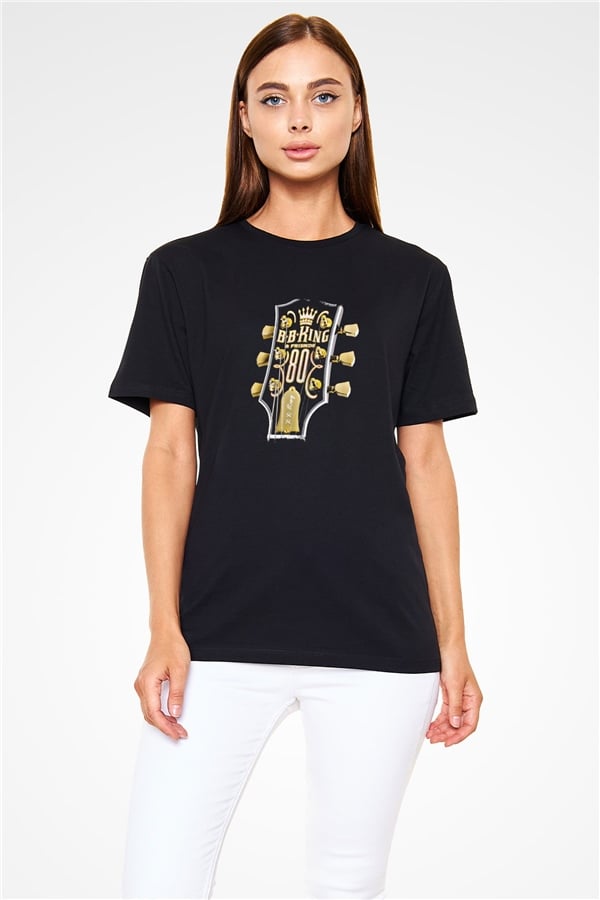 B.B. King Printed Unisex Black T-Shirt