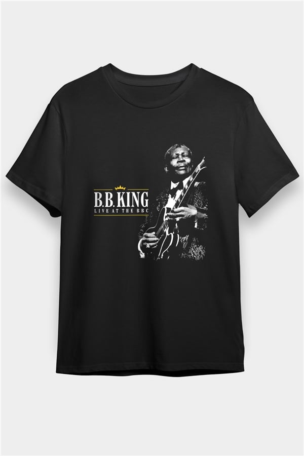 B.B. King Printed Unisex Black T-Shirt