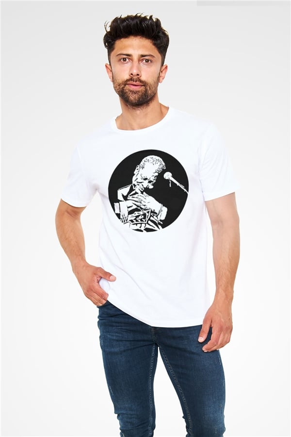 B.B. King White Unisex T-Shirt