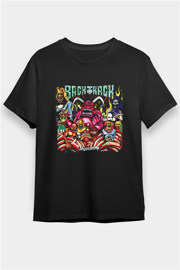 Backtrack Printed Unisex Black T-Shirt