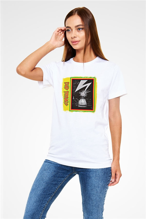 Bad Brains Printed Unisex White T-Shirt
