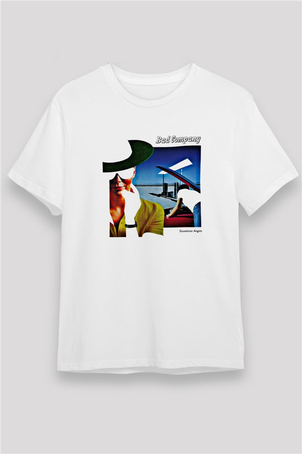 Bad Company Printed Unisex White T-Shirt