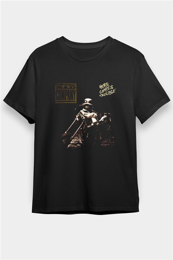 Bad Company Printed Unisex Black T-Shirt