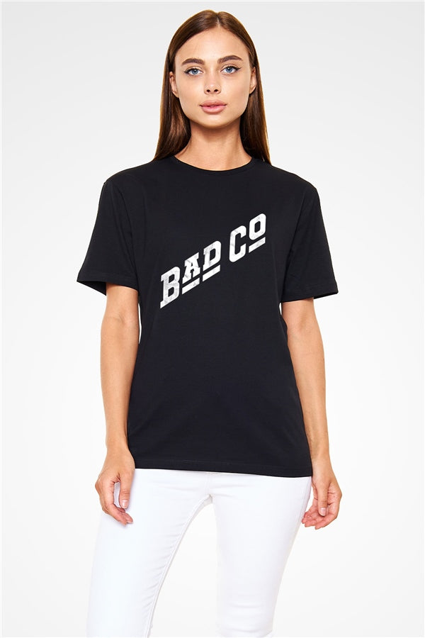 Bad Company Printed Unisex Black T-Shirt