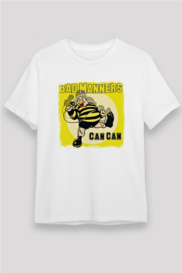 Bad Manners Printed Unisex White T-Shirt