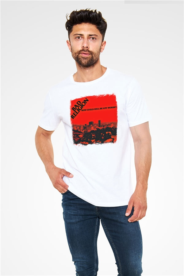 Bad Religion Printed Unisex White T-Shirt