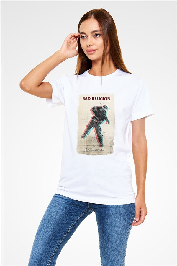 Bad Religion Printed Unisex White T-Shirt