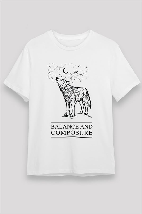 Balance and Composure White Unisex T-Shirt