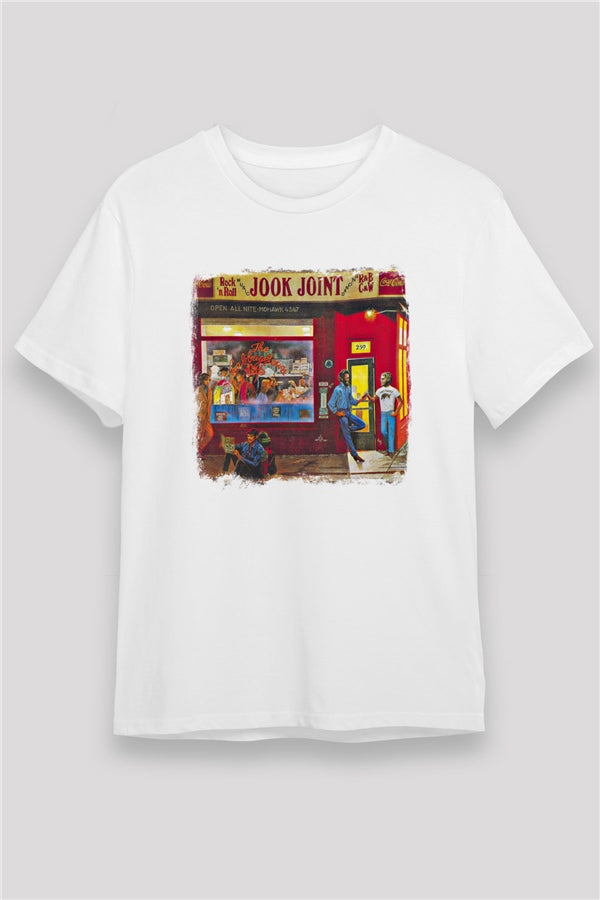 Band Print Unisex White T-Shirt