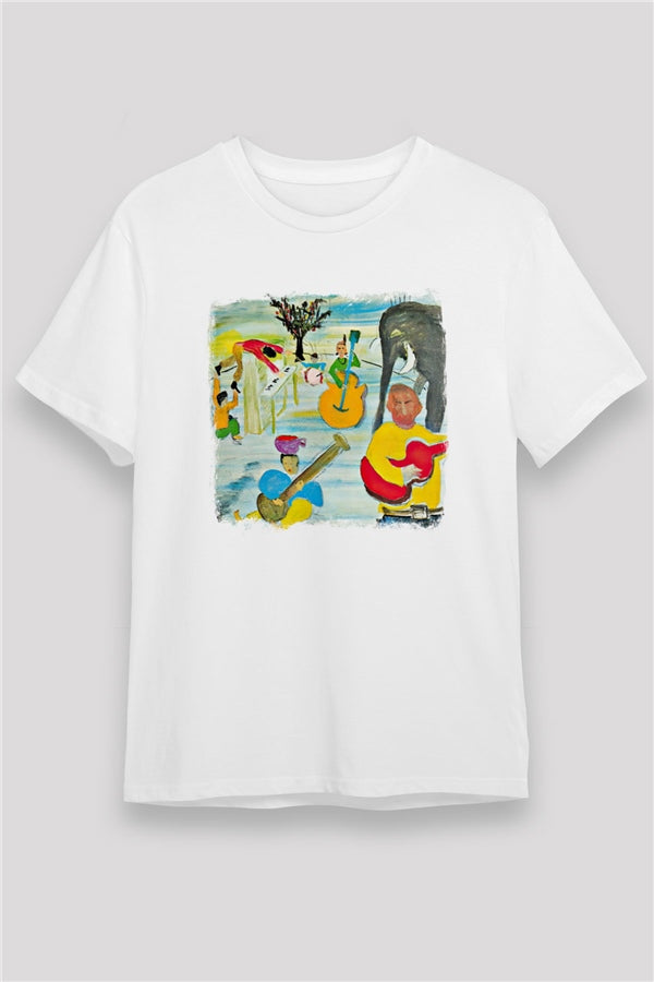 Band Printed Unisex White T-Shirt