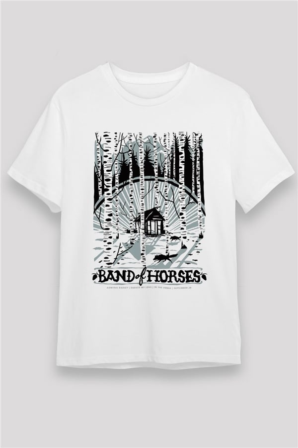 Band of Horses White Unisex T-Shirt
