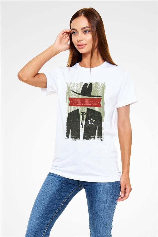 Band of Horses White Unisex T-Shirt