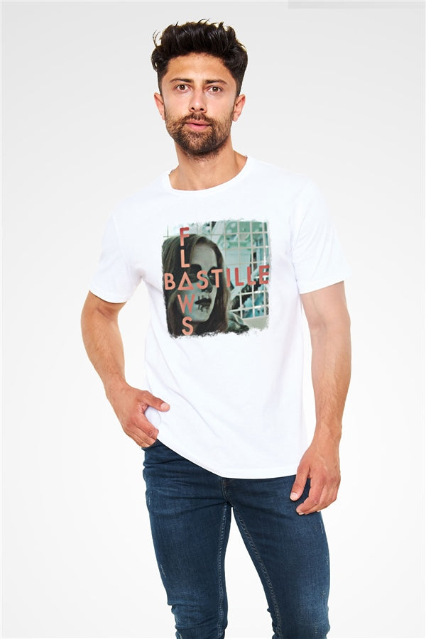 Bastille Printed Unisex White T-Shirt