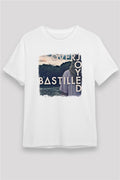 Bastille Printed Unisex White T-Shirt