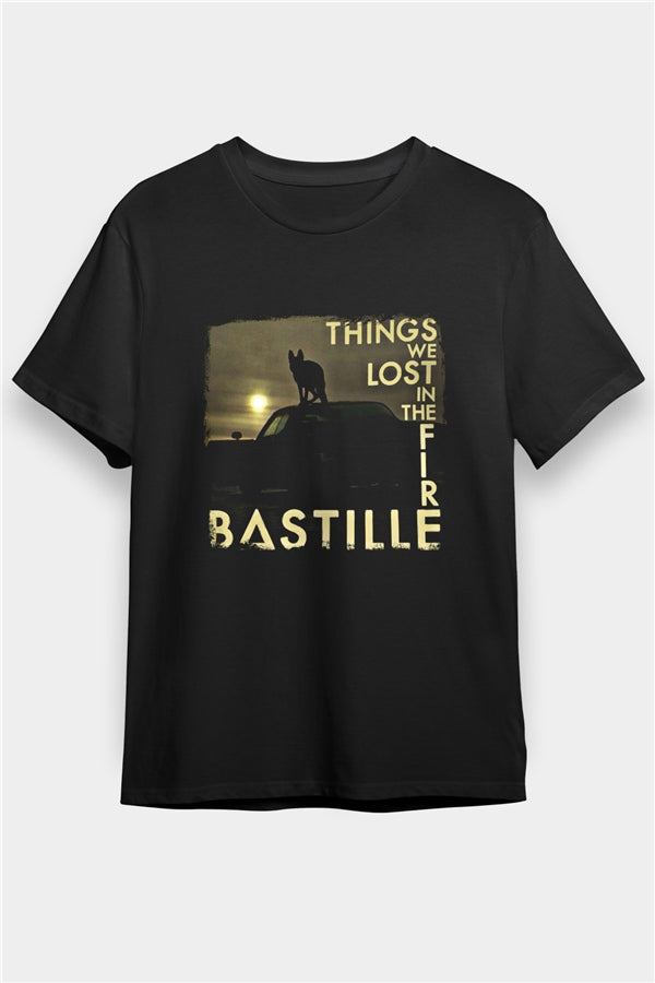 Bastille Printed Unisex Black T-Shirt