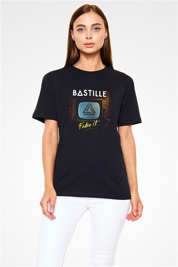Bastille Printed Unisex Black T-Shirt
