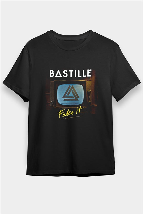Bastille Printed Unisex Black T-Shirt