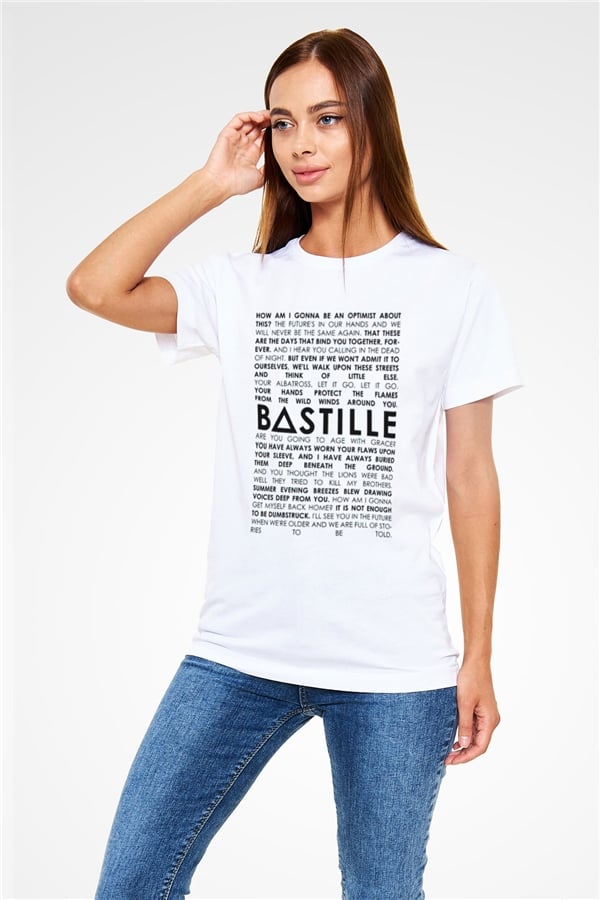 Bastille White Unisex T-Shirt