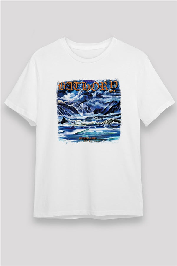 Bathory Printed Unisex White T-Shirt