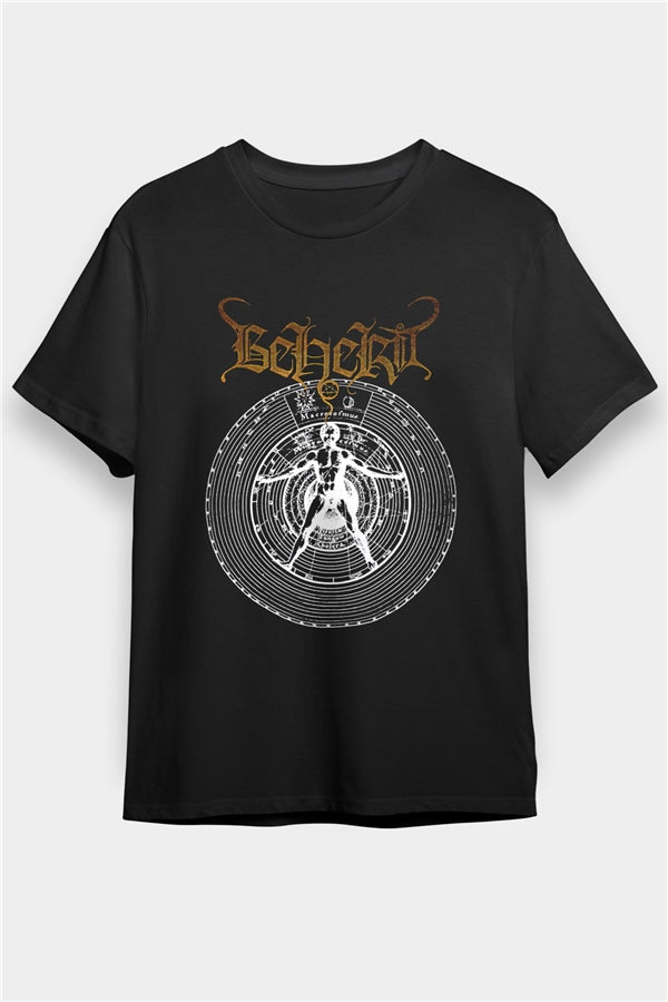 Beherit Printed Unisex Black T-Shirt