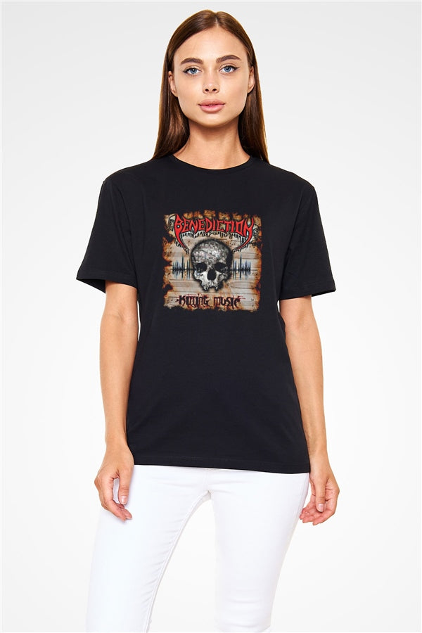 Benediction Printed Unisex Black T-Shirt