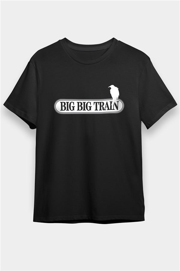 Big Big Train Printed Unisex Black T-Shirt