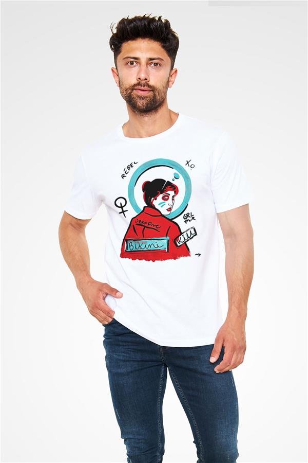 Bikini Kill Printed Unisex White T-Shirt